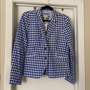 J. Crew gingham blazer NWT